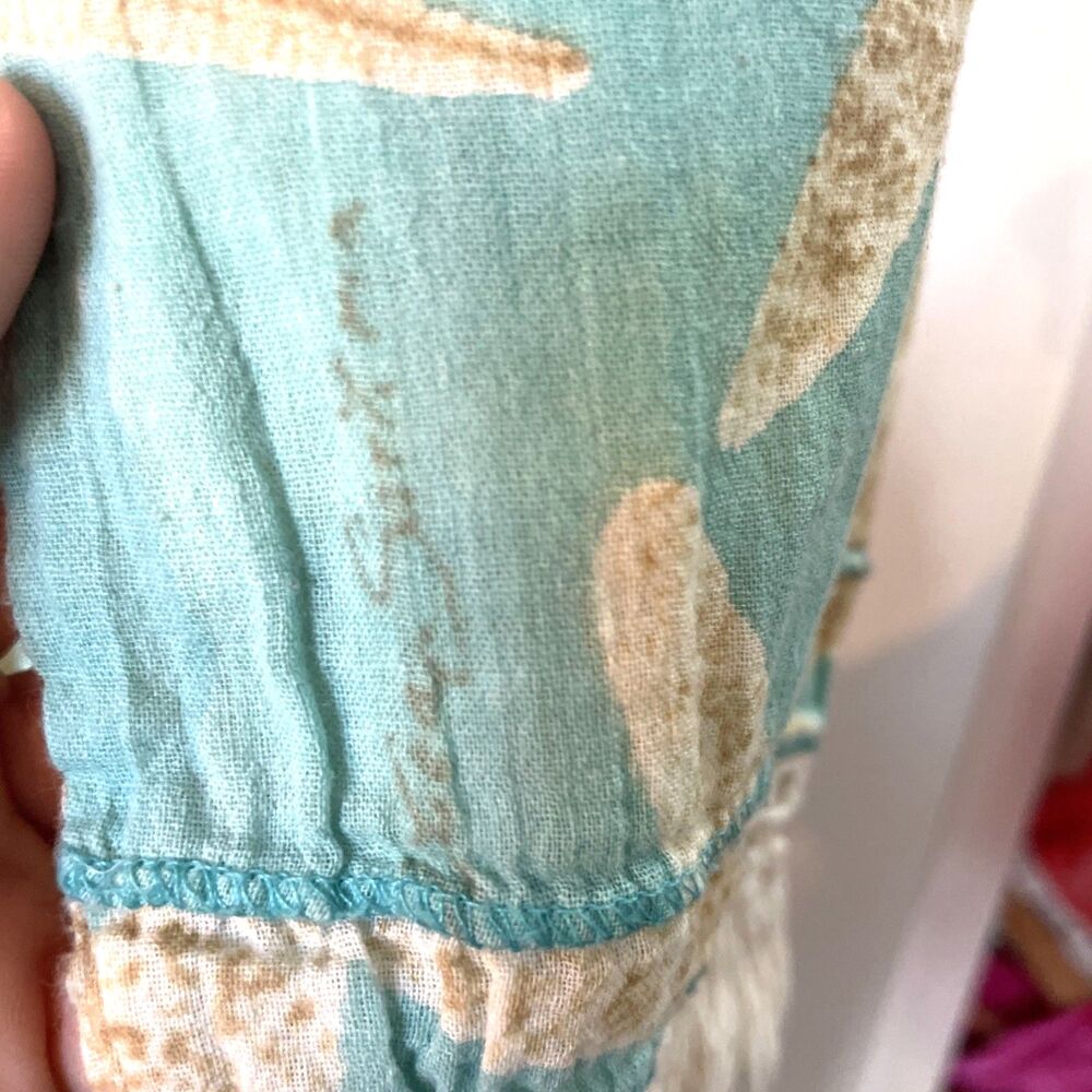 ANTICA SARTORIA  SMALL AQUA Sand Dollar Dress/beach Coverup - Picture 6 of 9